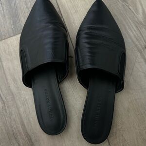 Jenni Kayne Black Leather Mules